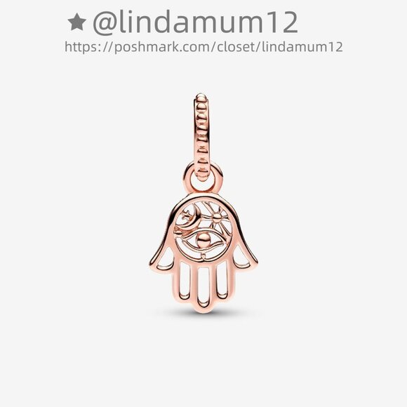 Pandora Protective Hamsa Hand Dangle Charm - Picture 2 of 5